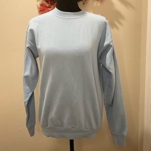 Hanes Crewneck Sweatshirt in Baby Blue